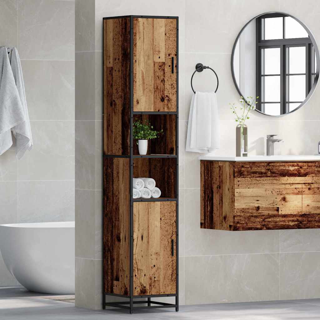 Badezimmermöbel-Set Altholz 35 x 37,5 x 188,5 cm Holzwerkstoff