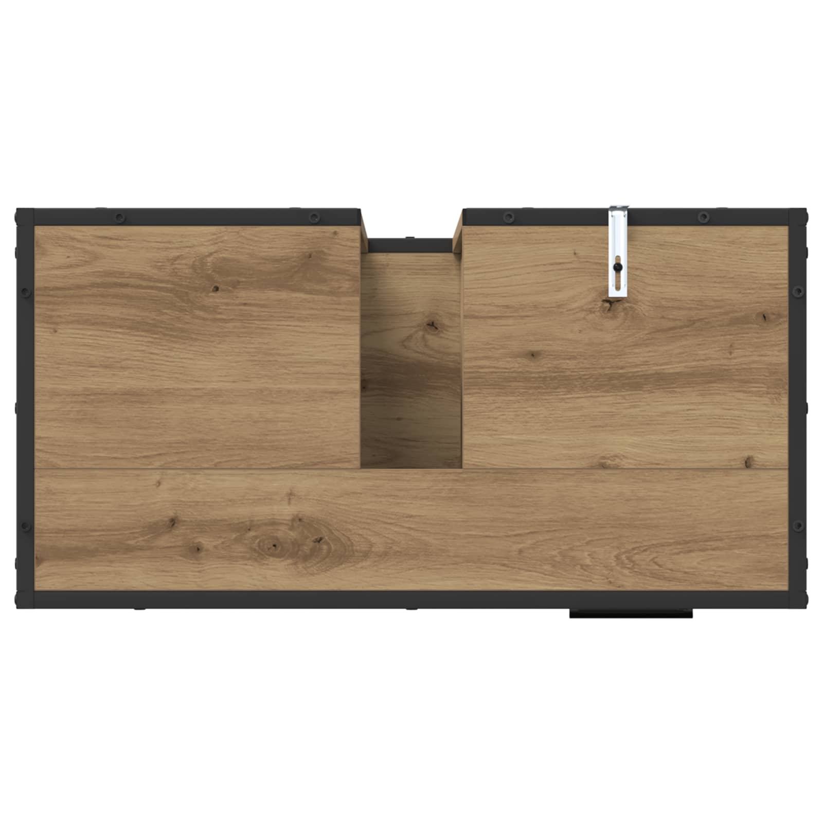Badezimmermöbel-Set 2 Stk. Artisan-Eiche 65 x 33 x 60 cm