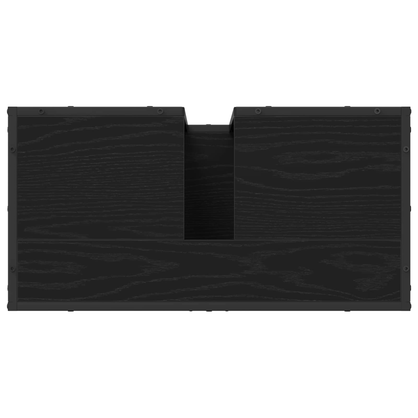 Badezimmermöbel-Set 2 stk. Schwarz Eichen-Optik 65 x 33 x 60 cm