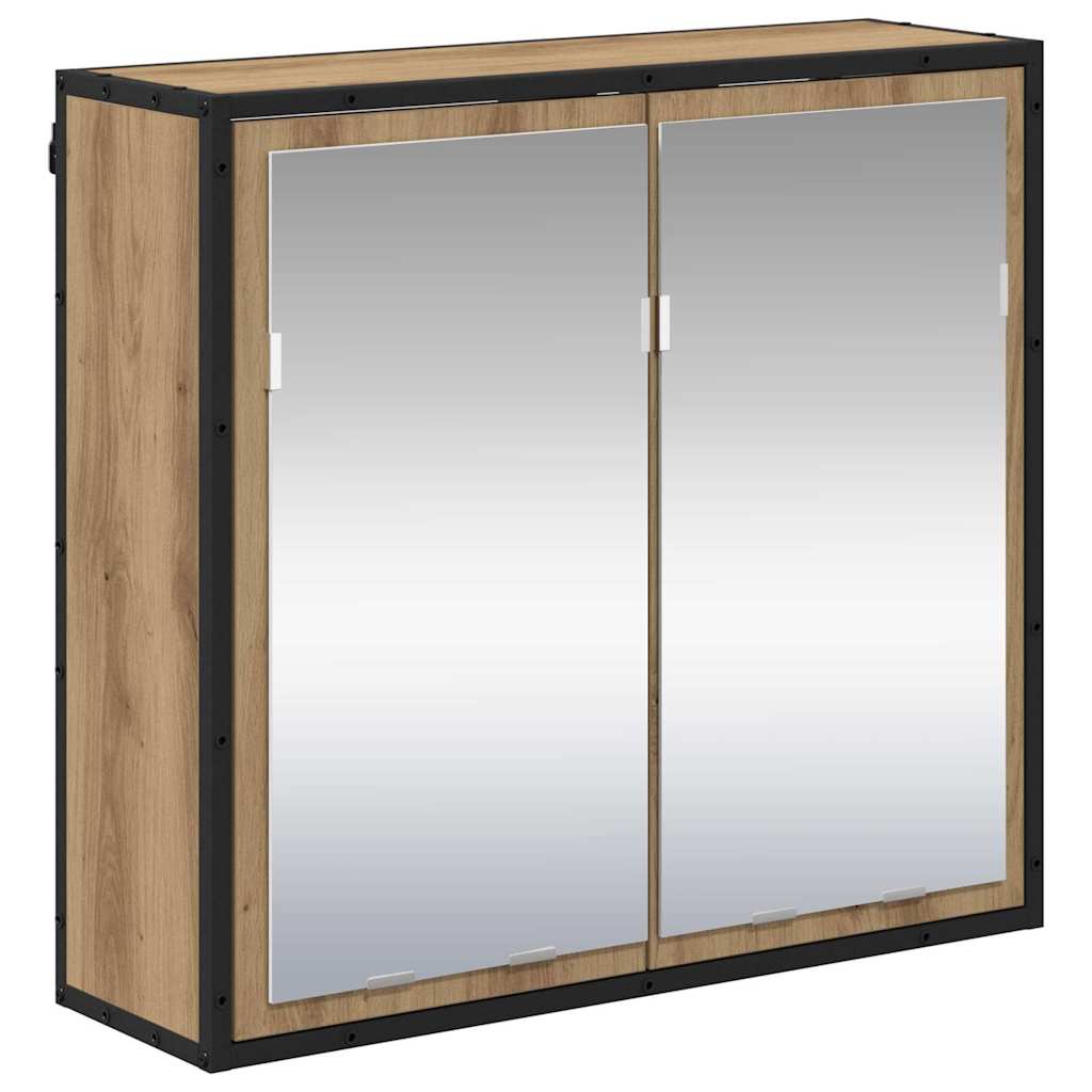 Badezimmermöbel-Set 4 stk. Artisan-Eiche 80 x 33 x 60 cm