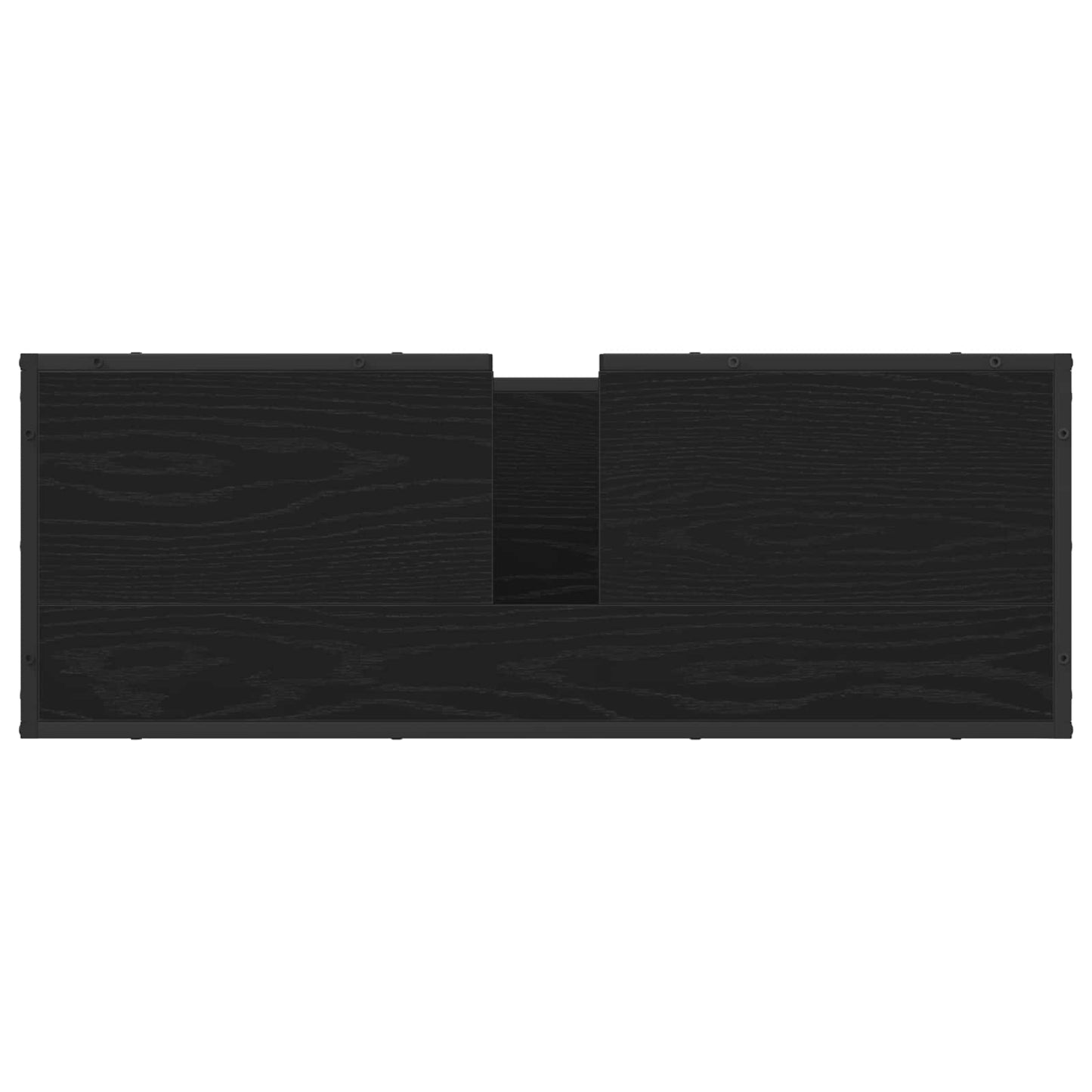 Badezimmermöbel-Set 2 stk. Schwarz Eichen-Optik 90 x 33 x 60 cm