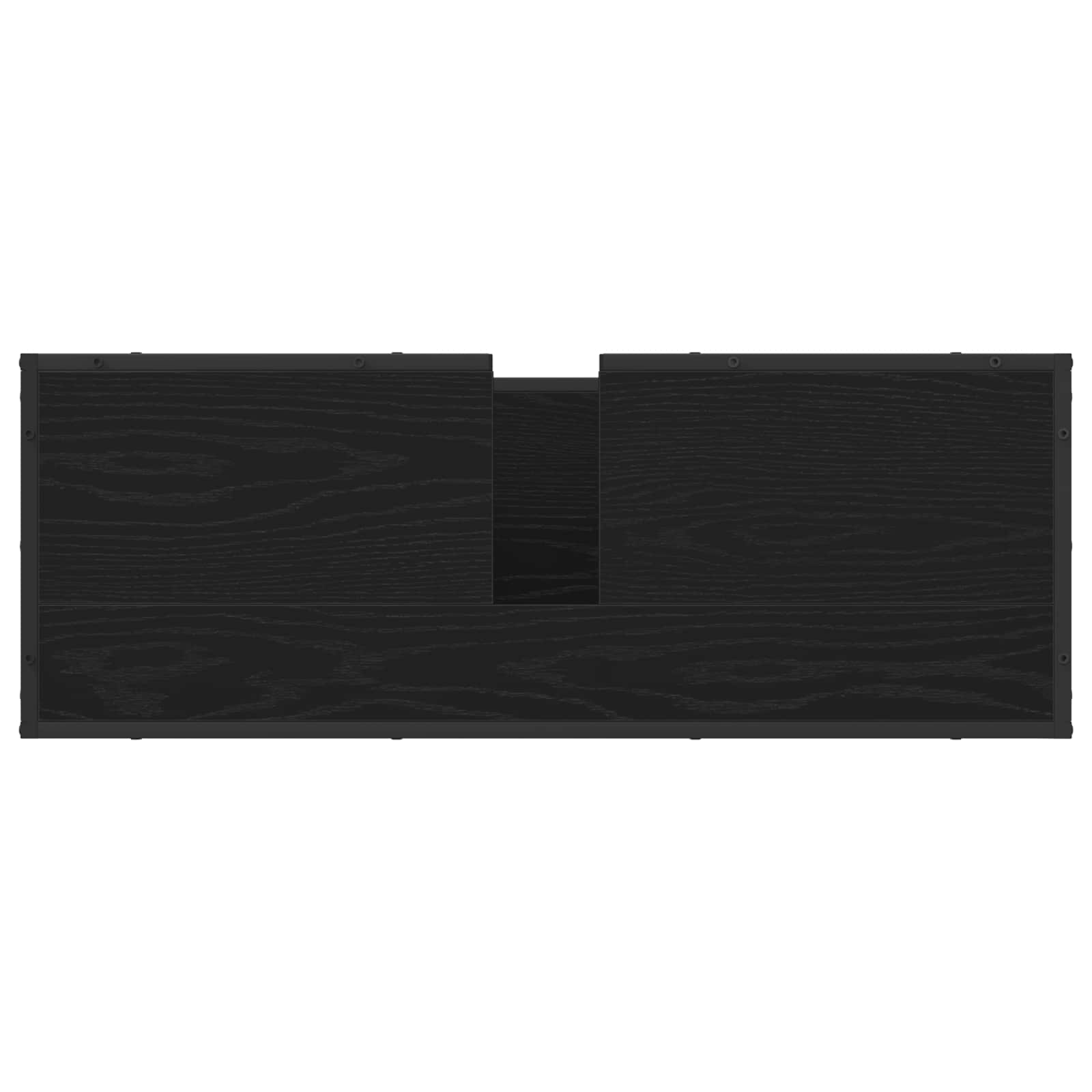 Badezimmermöbel-Set 2 stk. Schwarz Eichen-Optik 90 x 33 x 60 cm