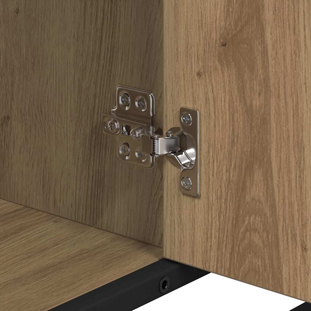 Badezimmermöbel-Set 2 stk. Artisan-Eiche 80 x 33 x 60 cm