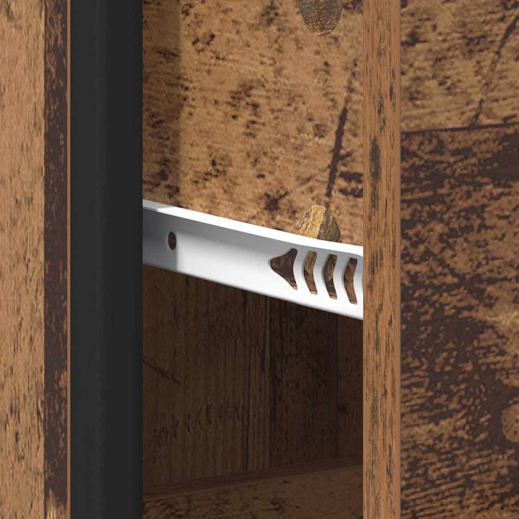 Badezimmermöbel-Set 4 stk. Altholz 80 x 33 x 60 cm