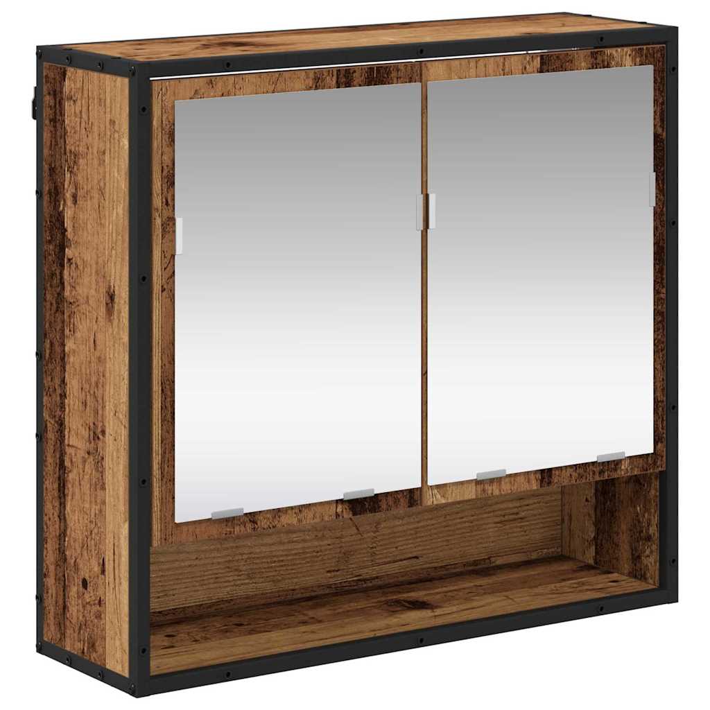 Badezimmermöbel-Set 4 stk. Altholz 80 x 33 x 60 cm