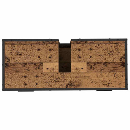 Badezimmermöbel-Set 3 stk. Altholz 90 x 33 x 60 cm
