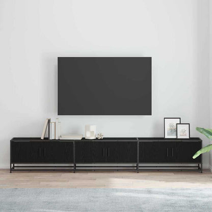 TV-Einheiten 240 x 35 x 41 cm Schwarz Eichen-Optik