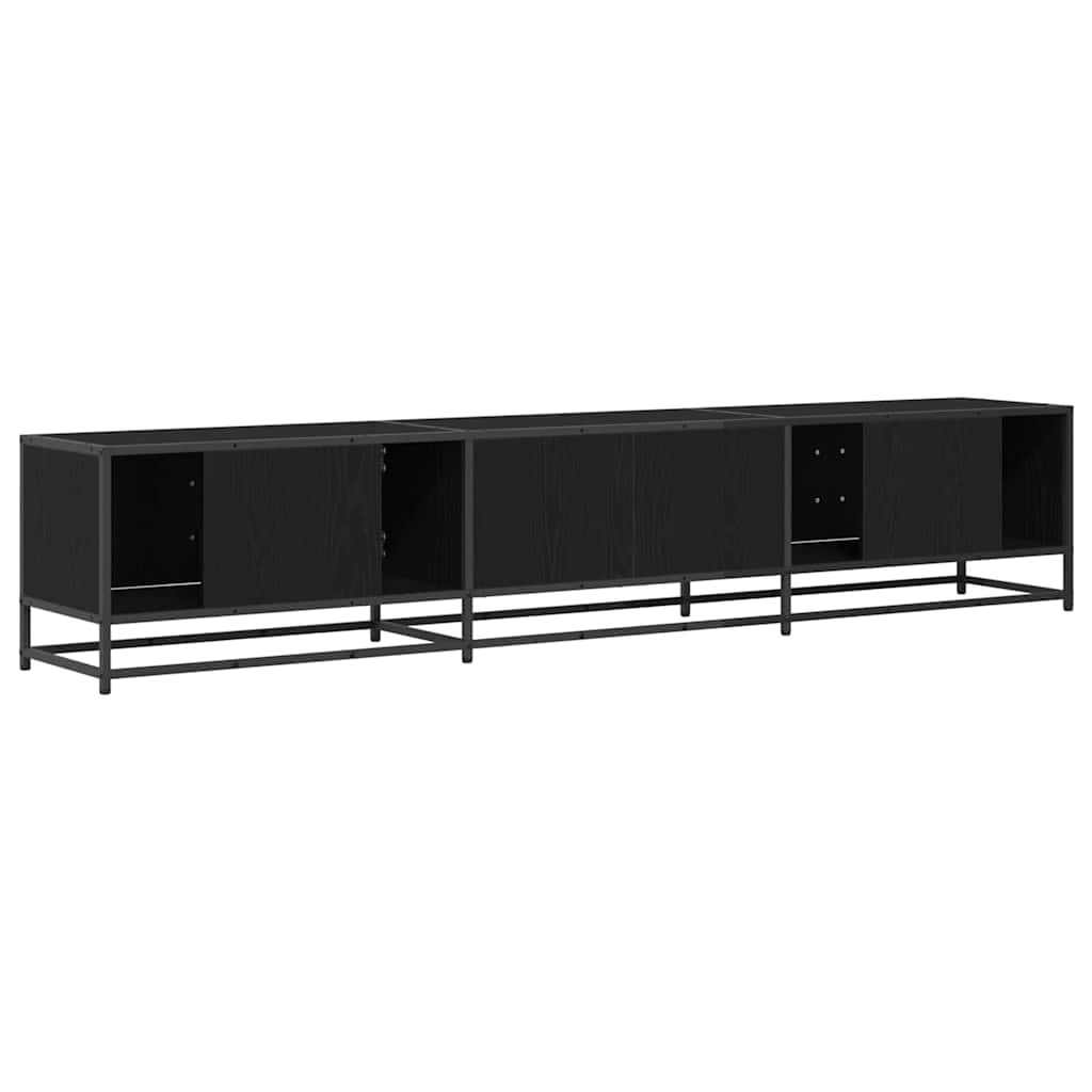 TV-Schränk Schwarz Eichen-Optik 210 x 35 x 41 cm Holzwerkstoff