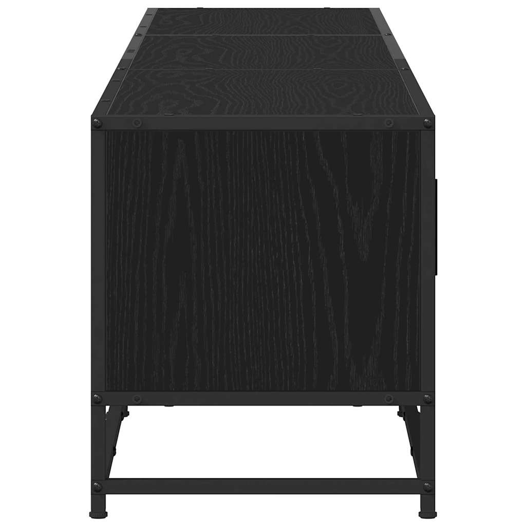 TV-Schränk Schwarz Eichen-Optik 210 x 35 x 41 cm Holzwerkstoff
