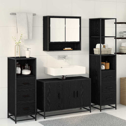 Badezimmermöbel-Set 3 stk. Artisan-Eiche 35 x 37,5 x 166 cm