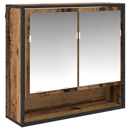 Badezimmermöbel-Set 3 stk. Altholz 35 x 37,5 x 166 cm