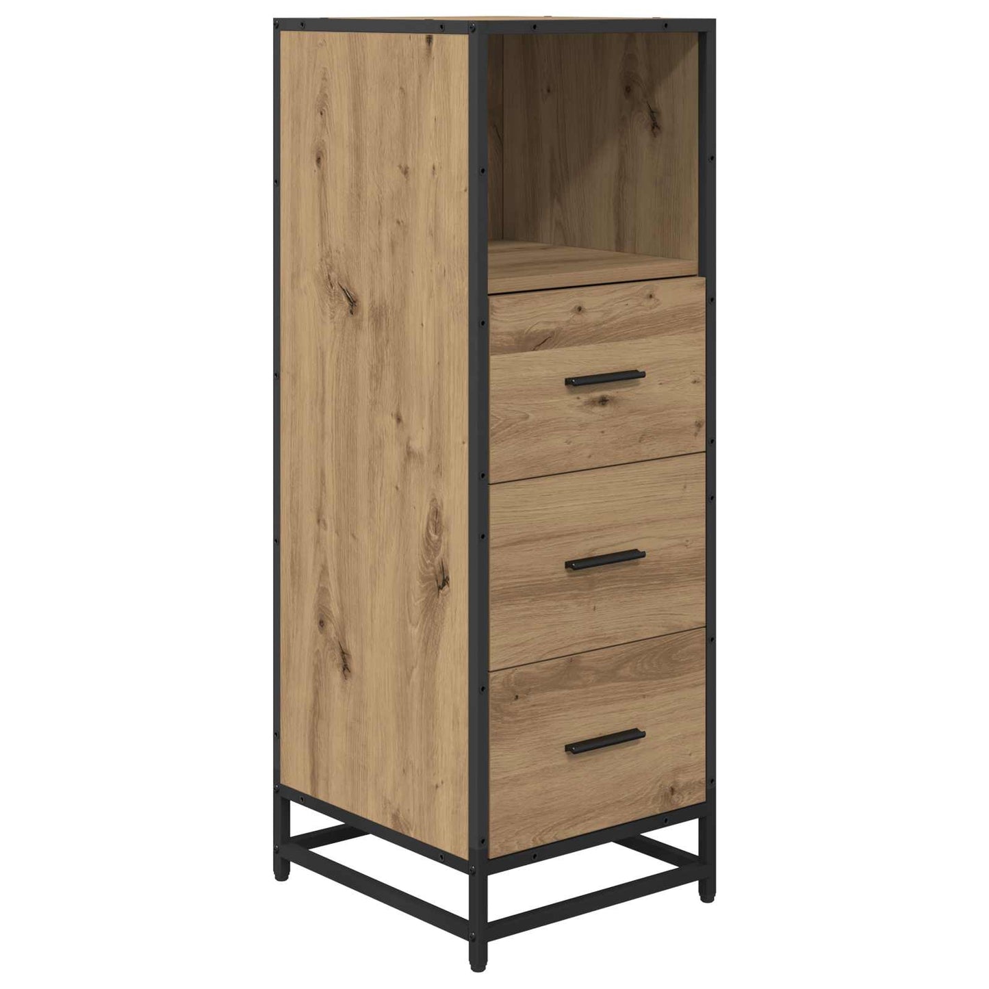 Badezimmermöbel-Set 3 stk. Artisan-Eiche 80 x 33 x 60 cm
