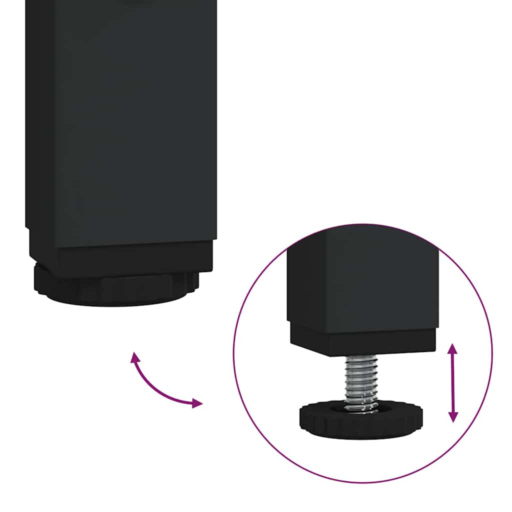 Badezimmermöbel-Set 4 stk. Schwarz Eichen-Optik