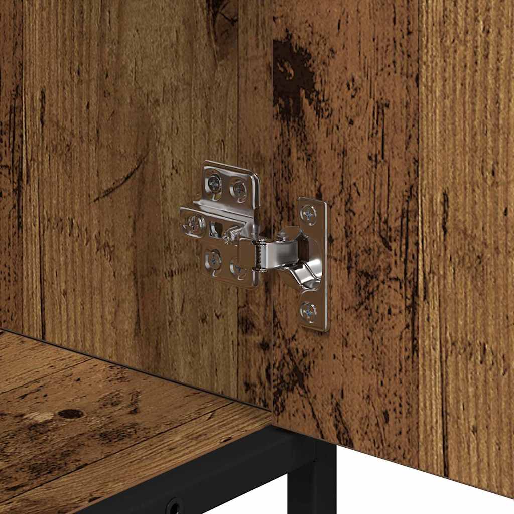 Badezimmermöbel-Set 2 stk. Altholz 65 x 33 x 60 cm
