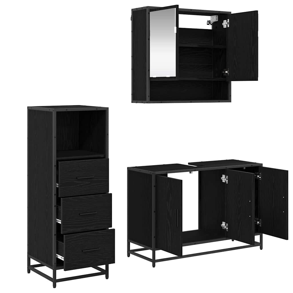 Badezimmermöbel-Set 2 stk. Altholz 65 x 33 x 60 cm