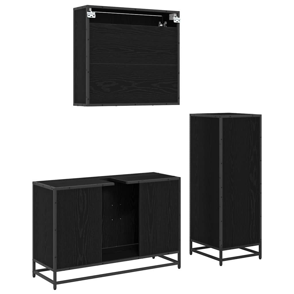 Badezimmermöbel-Set 2 stk. Altholz 65 x 33 x 60 cm