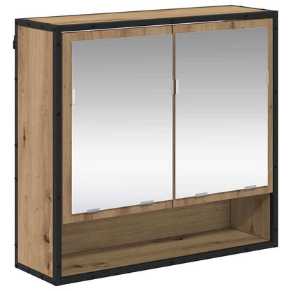 Badezimmermöbel-Set 2 Stk. Artisan-Eiche Holzwerkstoff