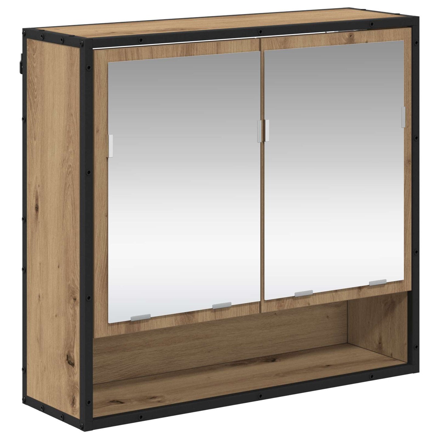 Badezimmermöbel-Set 3 stk. Artisan-Eiche 80 x 33 x 60 cm