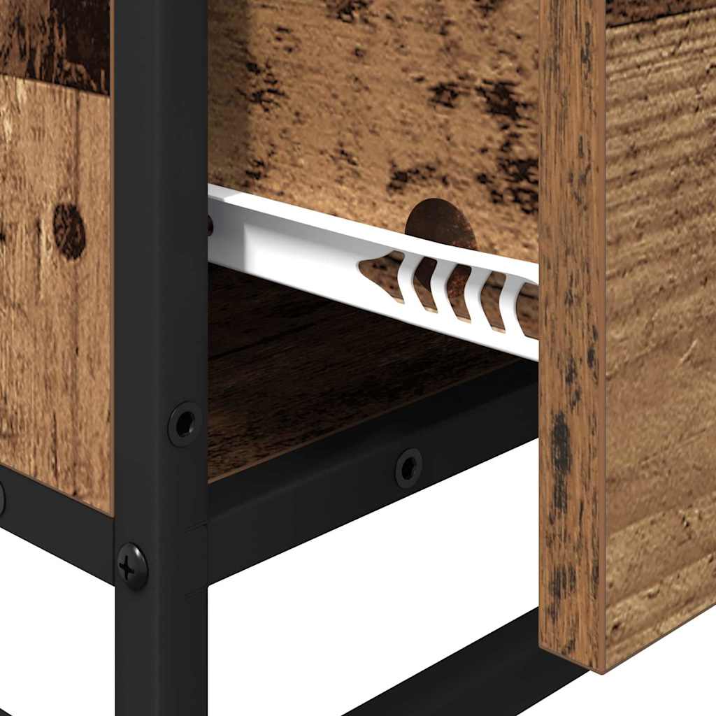 Badezimmermöbel-Set 4 stk. Altholz 80 x 33 x 60 cm
