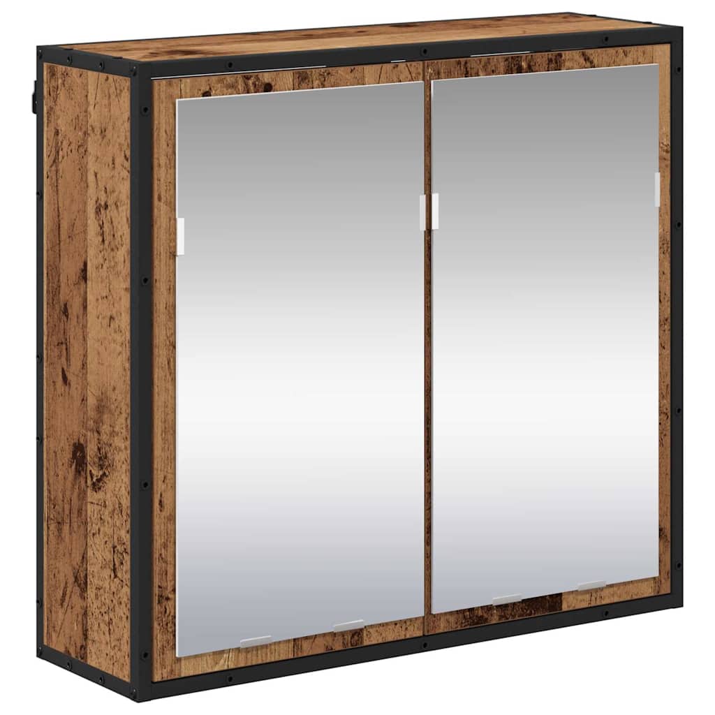 Badezimmermöbel-Set 4 stk. Altholz 80 x 33 x 60 cm