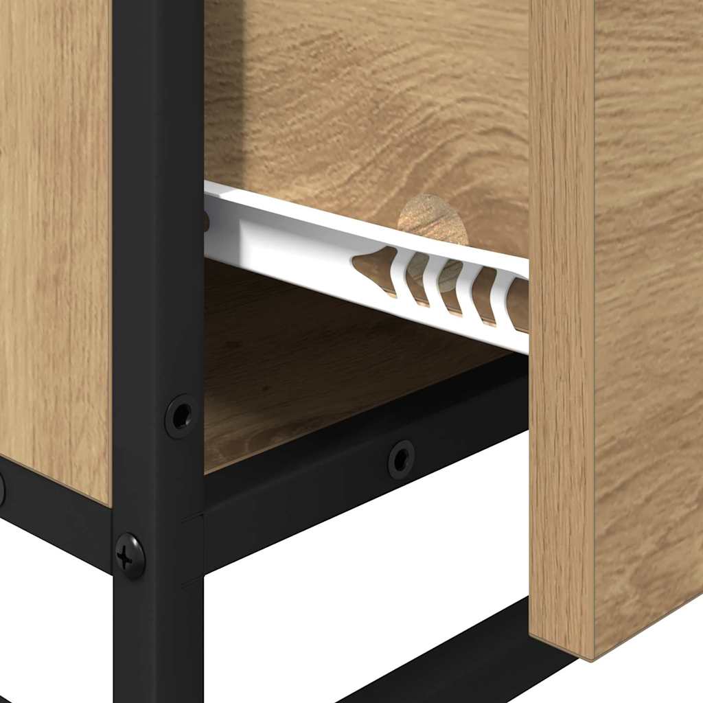 Badezimmermöbel-Set 4 stk. Artisan-Eiche 80 x 33 x 60 cm