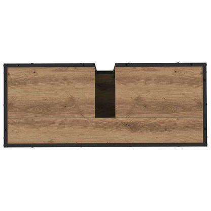 Badezimmermöbel-Set 3 stk. Artisan-Eiche 35 x 37,5 x 166 cm