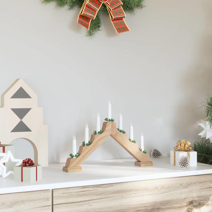 Weihnachtskerzenbrücke 7 LEDs Warmes Weiß 39,5 x 5 x 29 cm