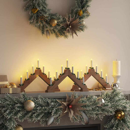 Weihnachtskerzenbrücke 3 stk. 7 LEDs Warmes Weiß