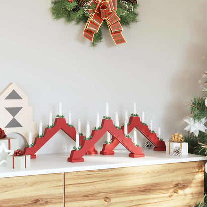 Weihnachtskerzenbrücke 3 stk. 7 LEDs Warmes Weiß