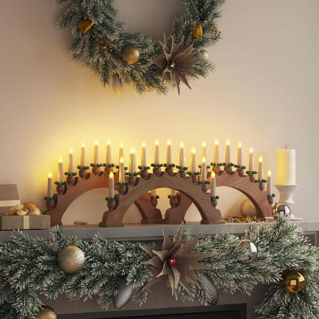Weihnachtskerzenbogen mit 10 LED Kerzen 3 stk. LEDs Warmes Weiß