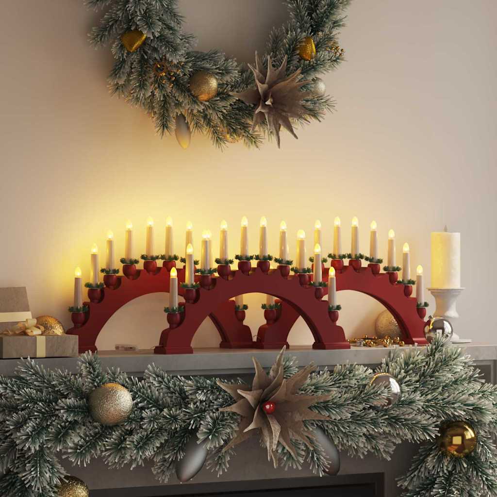 Weihnachtskerzenbogen mit 10 LED Kerzen 3 stk. LEDs Warmes Weiß