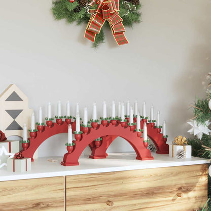 Weihnachtskerzenbogen mit 10 LED Kerzen 3 stk. LEDs Warmes Weiß