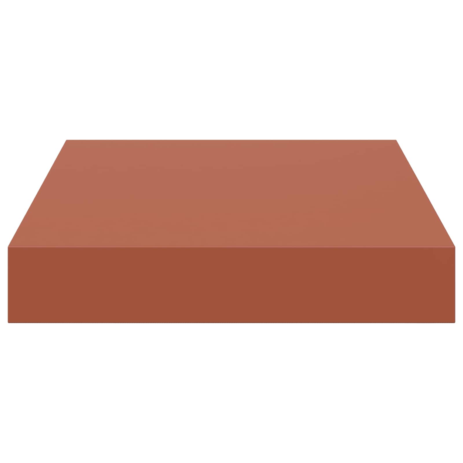 Wandregal 2 stk. Rot 23 x 23,5 x 3,8 cm Holzwerkstoff