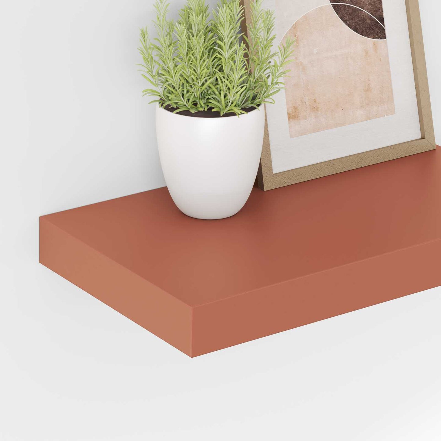 Wandregal Wandhalterung 2 Stk. Rot 40 x 23,5 x 3,8 cm
