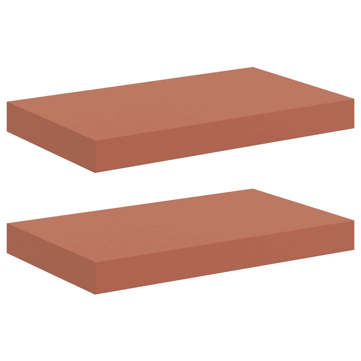Wandregal Wandhalterung 2 Stk. Rot 40 x 23,5 x 3,8 cm