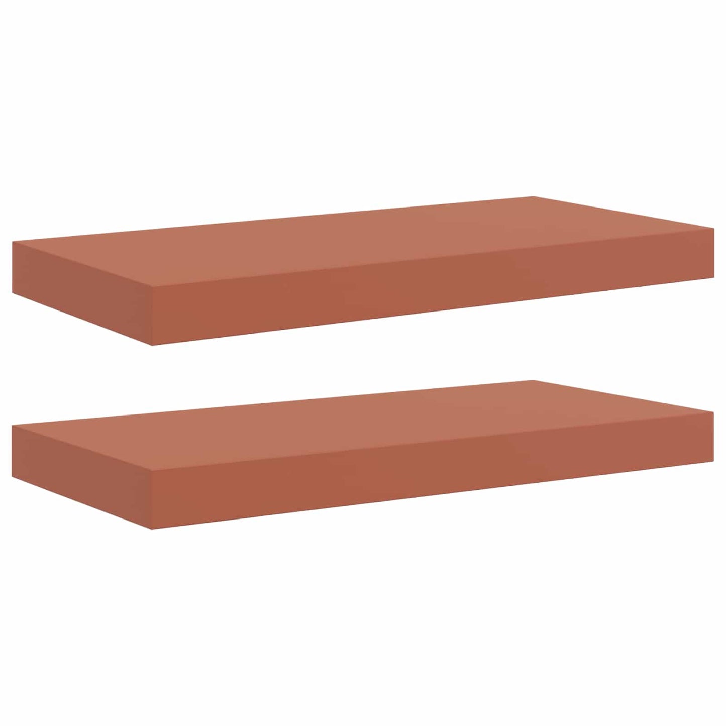 Wandregal Wandhalterung 2 Stk. Rot 50 x 23,5 x 3,8 cm