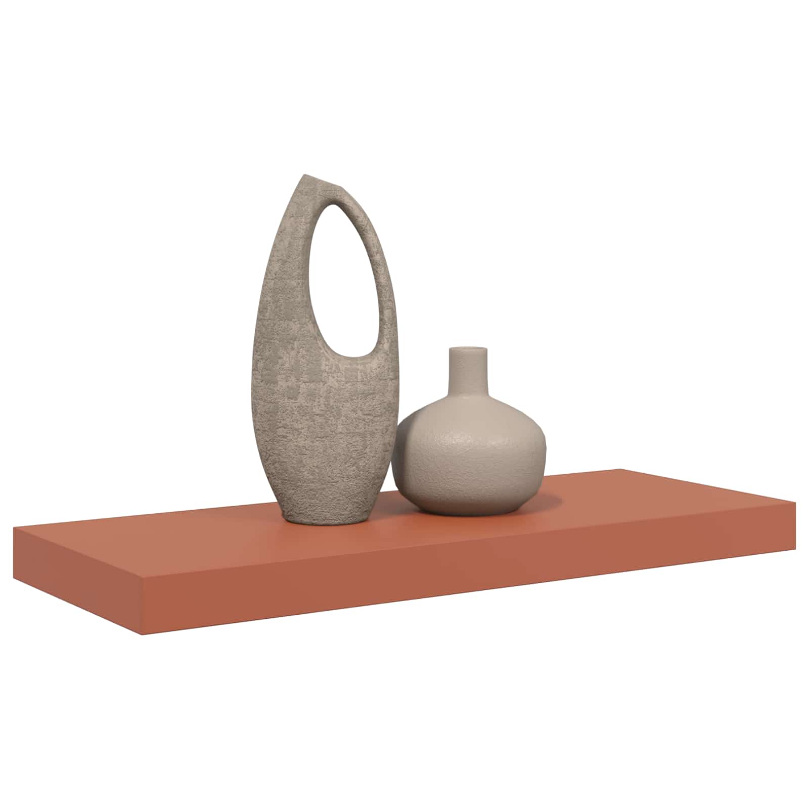 Wandregal Wandhalterung Rot 60 x 23,5 x 3,8 cm Holzwerkstoff