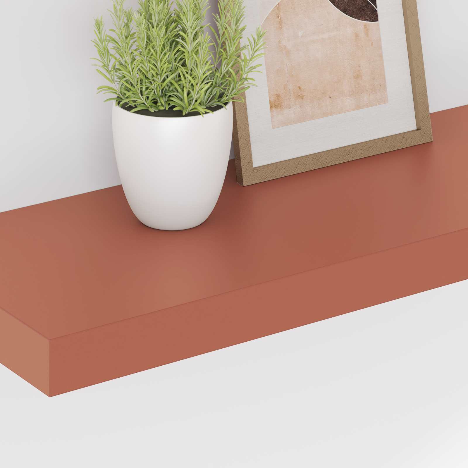 Wandregal Wandhalterung 2 Stk. Rot 60 x 23,5 x 3,8 cm