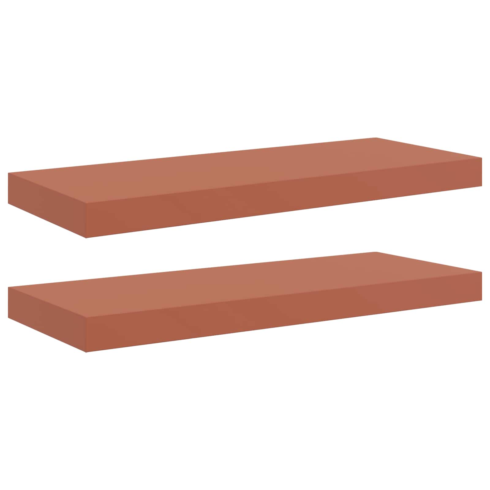 Wandregal Wandhalterung 2 Stk. Rot 60 x 23,5 x 3,8 cm