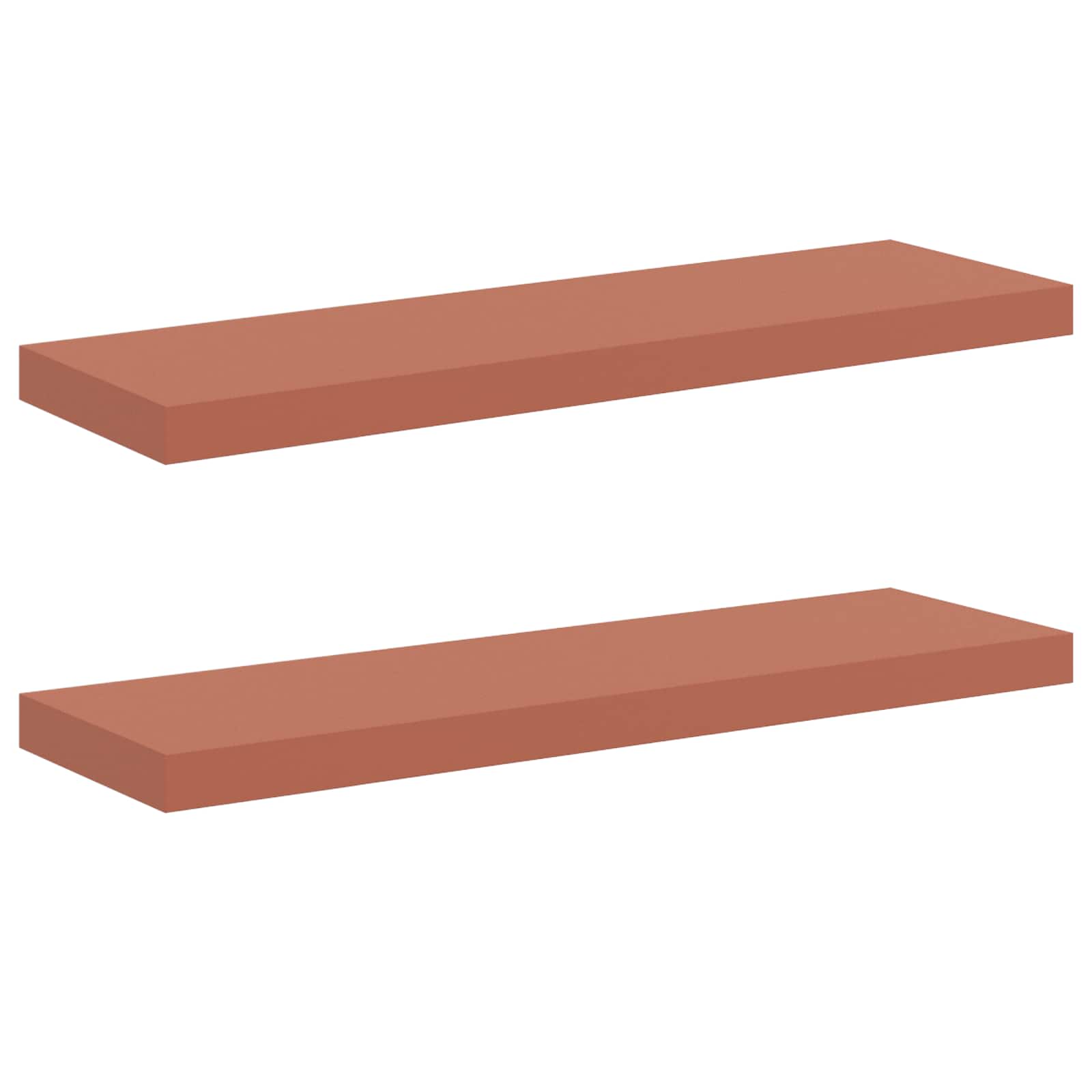 Wandregal Wandhalterung 2 Stk. Rot 80 x 23,5 x 3,8 cm