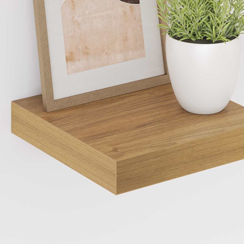 Wandregal Wandhalterung 2 Stk. Braun 23 x 23,5 x 3,8 cm