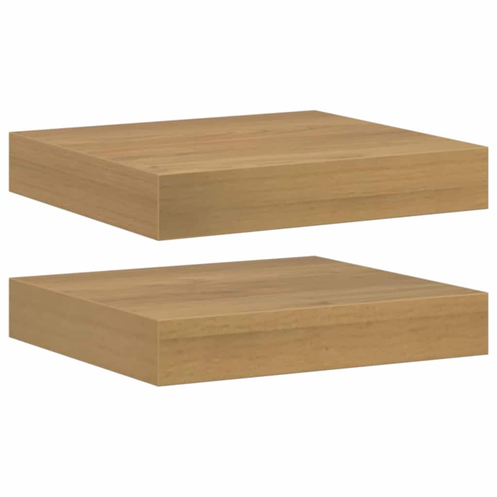 Wandregal Wandhalterung 2 Stk. Braun 23 x 23,5 x 3,8 cm