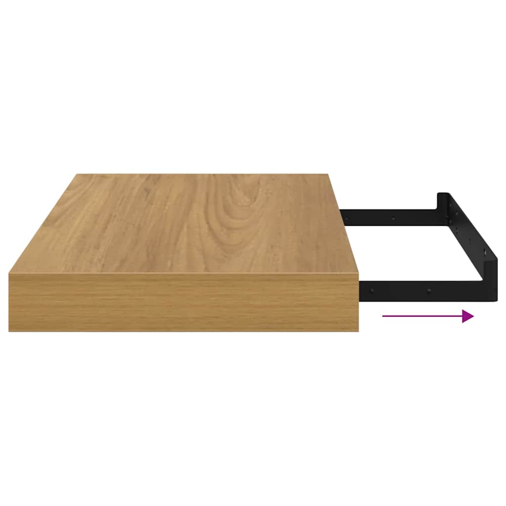 Wandregal Wandhalterung Braun 40 x 23,5 x 3,8 cm Holzwerkstoff