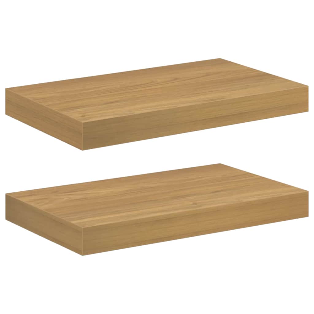 Wandregal Wandhalterung 2 Stk. Braun 40 x 23,5 x 3,8 cm