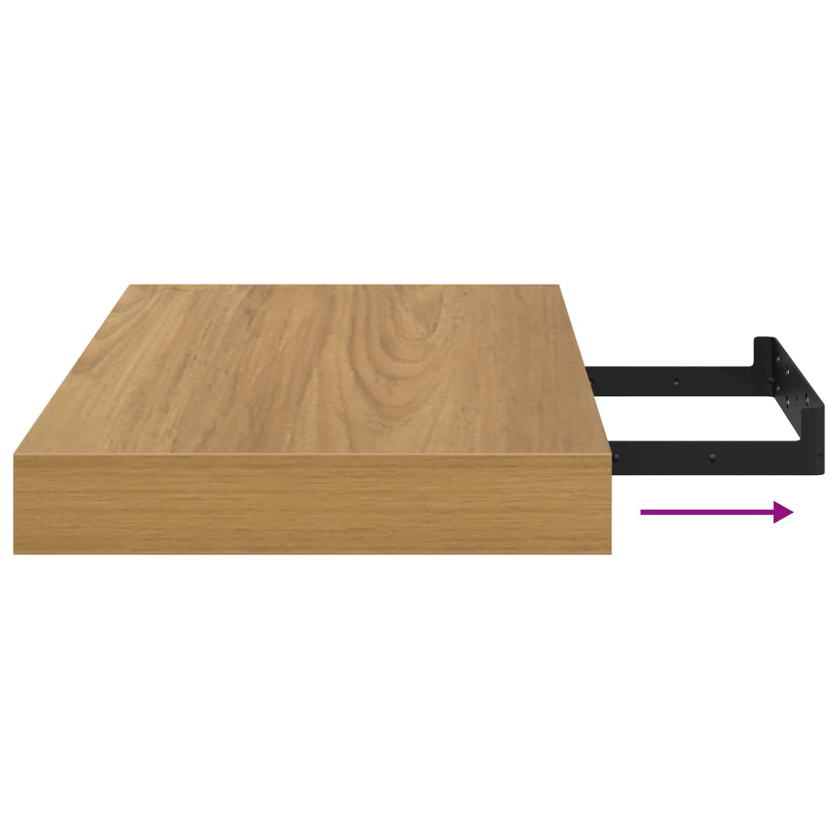 Wandregal 2 stk. Braun 40 x 23,5 x 3,8 cm Holzwerkstoff