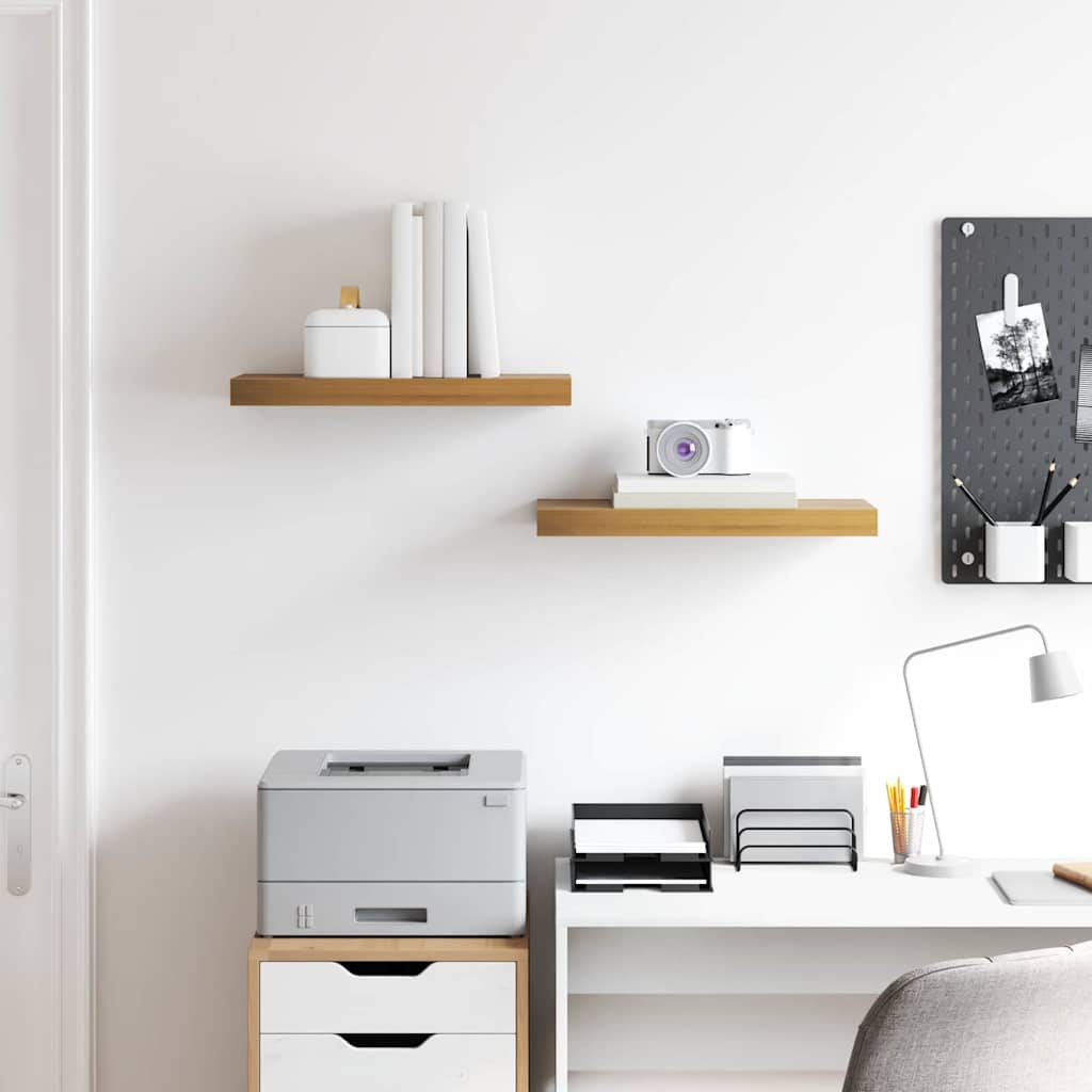 Wandregal Wandhalterung 2 Stk. Braun 50 x 23,5 x 3,8 cm