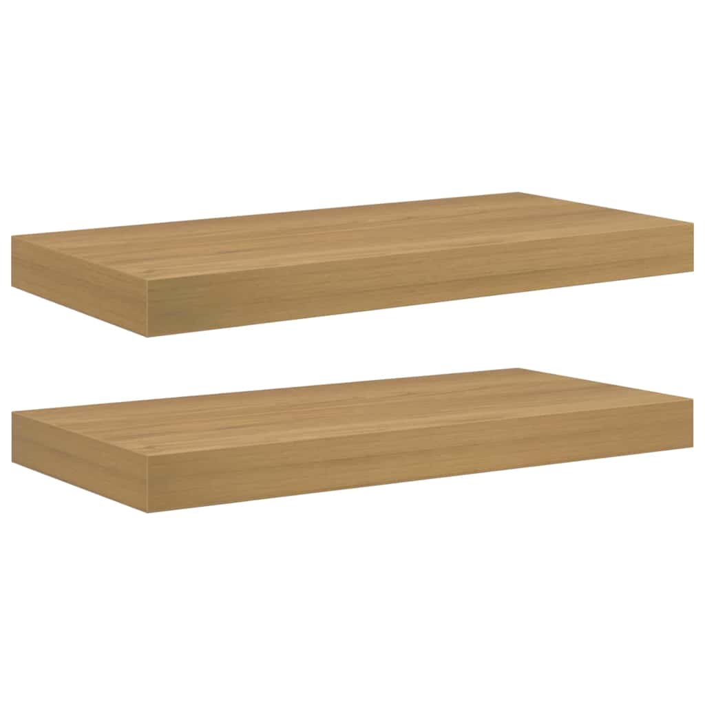 Wandregal Wandhalterung 2 Stk. Braun 50 x 23,5 x 3,8 cm