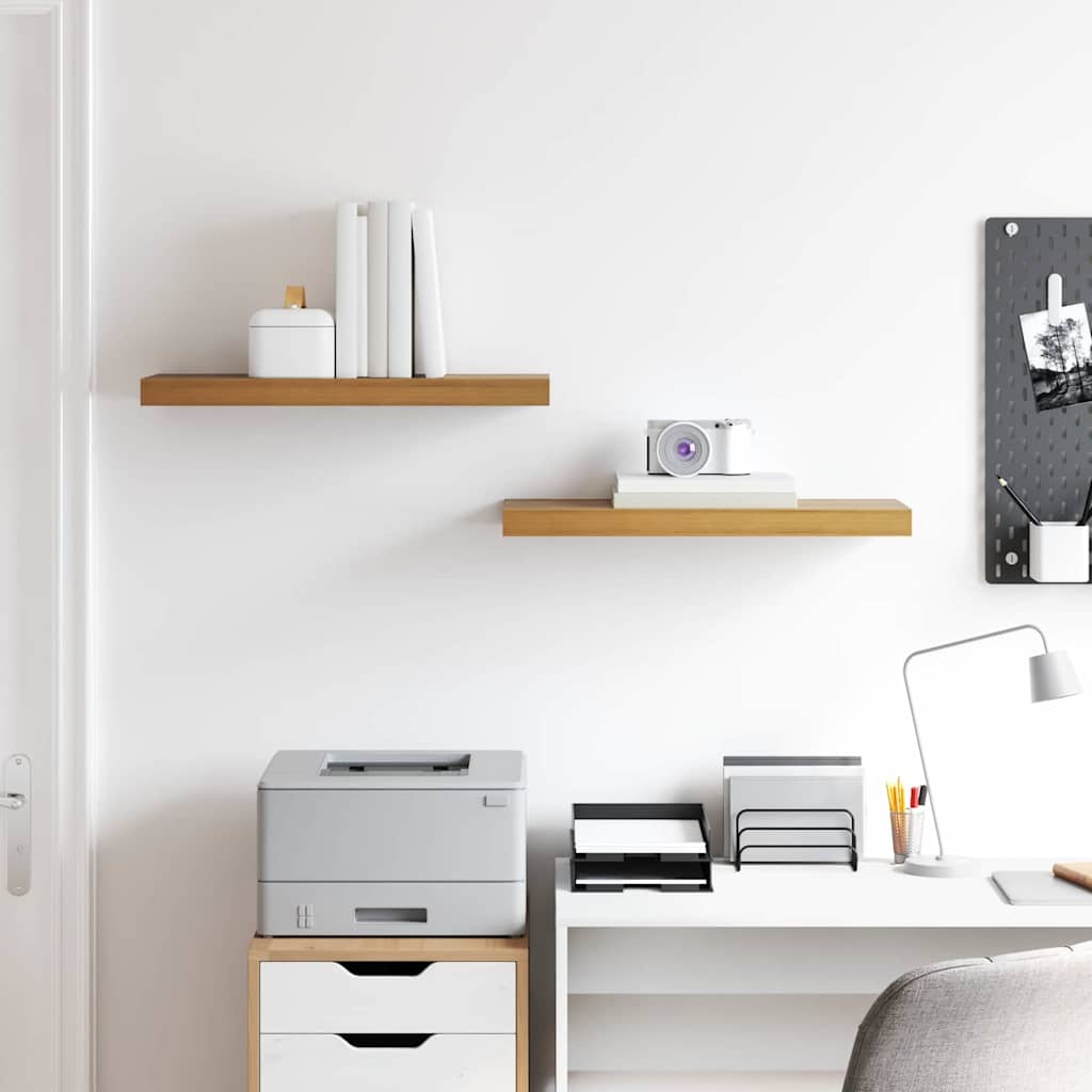 Wandregal Wandhalterung 2 Stk. Braun 60 x 23,5 x 3,8 cm