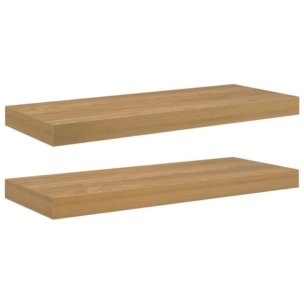 Wandregal Wandhalterung 2 Stk. Braun 60 x 23,5 x 3,8 cm