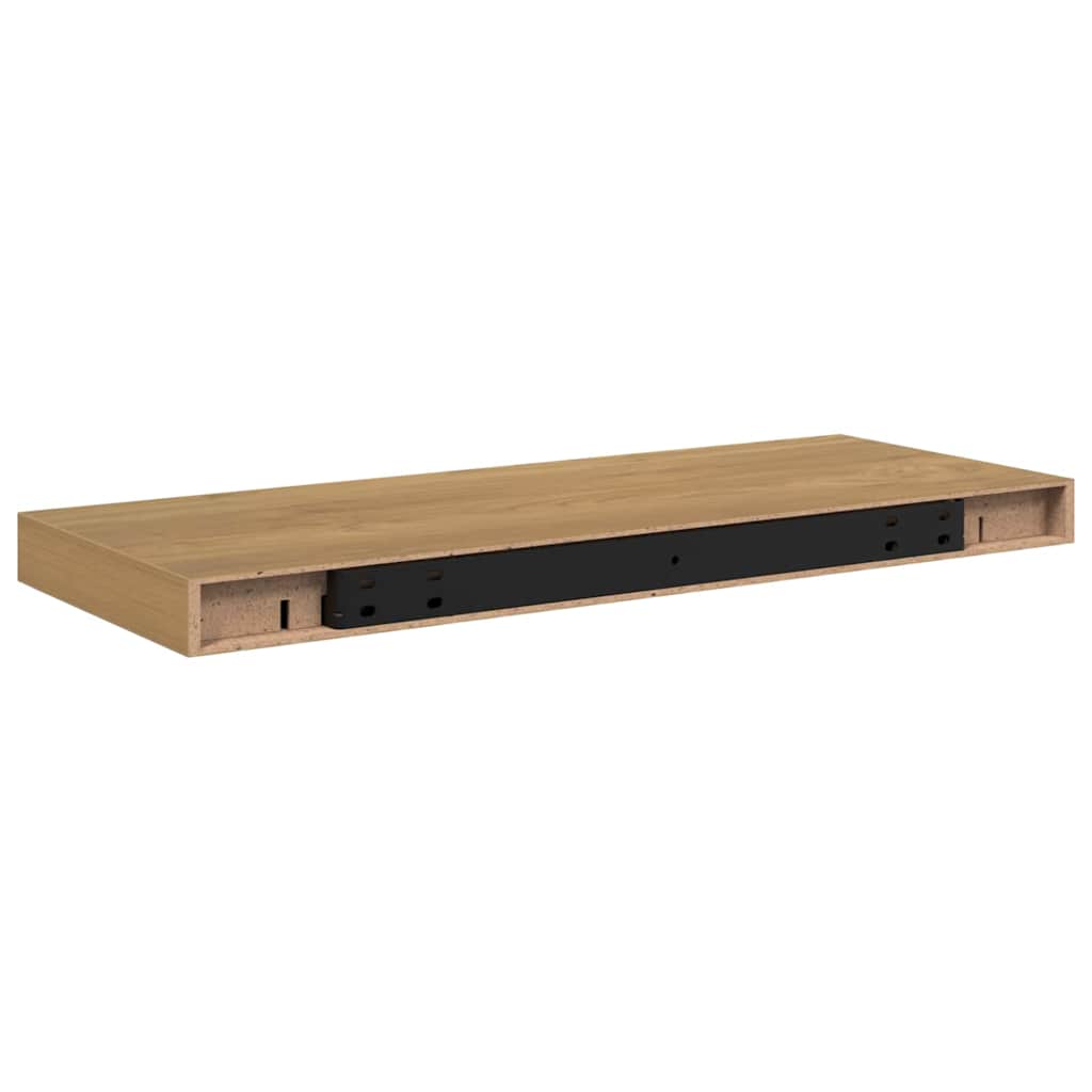 Wandregal Wandhalterung 2 Stk. Braun 60 x 23,5 x 3,8 cm